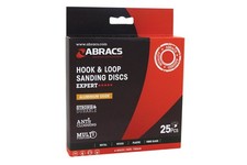 Image of CONNECT 32223 Abracs Hook & Loop Sanding Discs Universal 150mm P40 25 Pieces