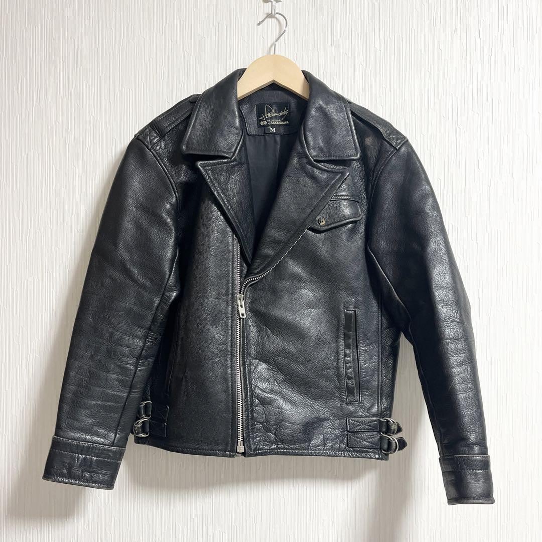 SAKAKIHARA Rock and Roll Hiroshi Tate Design Genuine Leather Jacket QOFOB0