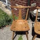 VTG 1940s RARE Cushman Colonial Creation Mid Century Mcm Maple Chairs — photo 2