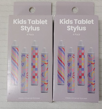 Kids Tablet Stylus 8 Pack Stylus Crayon - Smart Phone Touchscreen PC Grey