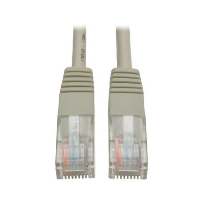 Tripp Lite Cat5e 350MHz Molded Patch Cable (RJ45 M/M) - Gray, 1-ft.(N002-001-GY)