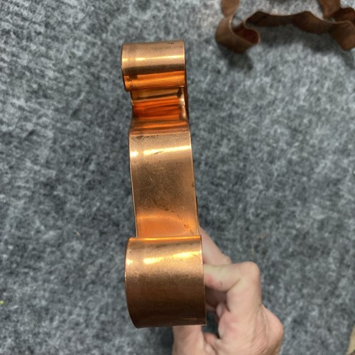 Large Copper Sleigh And Reindeer Cookie Cutter Heavy Gauge Christmas 6” Patina - Picture 18 of 20