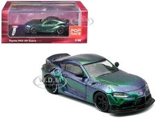 TOYOTA HKS GR SUPRA RHD MAGIC PURPLE 1/64 DIECAST BY POP RACE PR64-HKSA90-MG