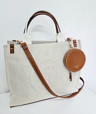 Dune Dexter Large Tote Bag With Coin Purse & Long Strap Cream/ Natural/ Tan