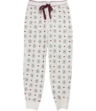 P.J. Salvage Womens Snowflakes and Hearts Pajama Lounge Pants