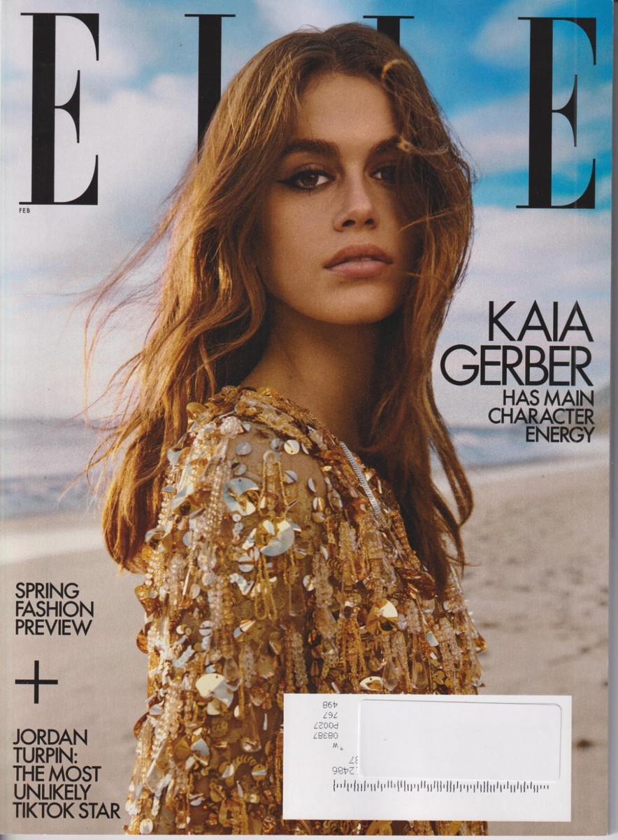 Elle February 2023 Kaia Gerber, Spring Fashion, Jordan Turpin