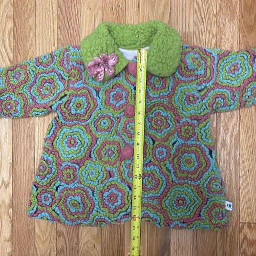 Corky & Company Fleece Lined Abstract Floral Fleece - size 24 months - Picture 4 of 6