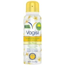 Vagisil Scentsitive Scents Dry Wash Spray, White Jasmine, 2.6 oz