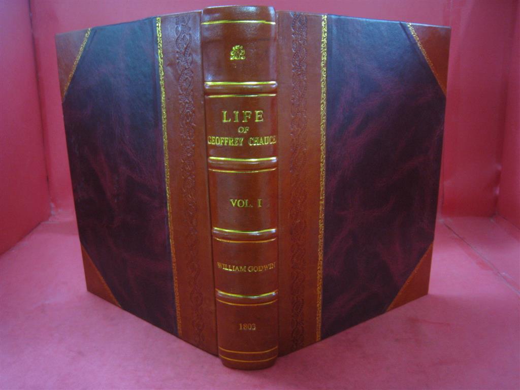 Leather Bound Life of Geoffrey Chaucer Early English Poet with Memoir  