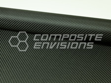 Hypetex Jet Black Colored Carbon Fiber Fabric 2x2 Twill 3k 50" 7.23oz/245gsm
