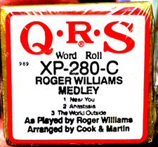 QRS Word Roll New ROGER WILLIAMS MEDLEY 3-Song XP-280-C Player Piano Roll
