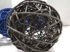 Black and Blue Decorative Ball Vase Fillers - Set of 7 — photo 8