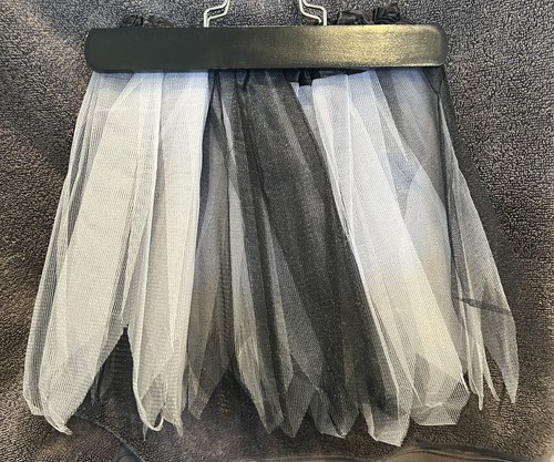 Girls Tutu Black & White with Fairy Bottom One Size - Picture 2 of 6
