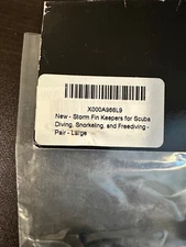 Storm Fin Keeper for Diving/Snorkeling, Pair Size Large; New