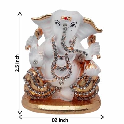 Statue Ganesh En Laiton Pour Maison Et Temple, Doré, Standard, Par AMILUV COLLECTIONS