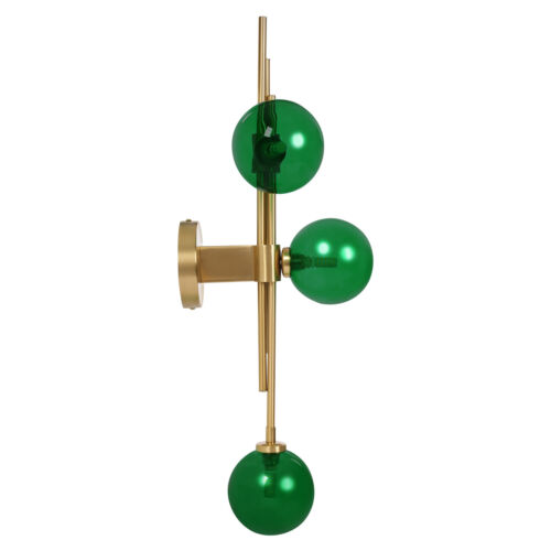 Living Room Globe Wall Sconce Indoor Green Glass Led Wall Light G9 LED Bulb - Picture 13 of 18