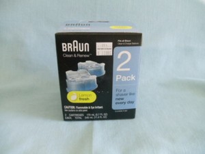 New BRAUN Clean & Renew 2-Pack Lemon Fresh Formula
