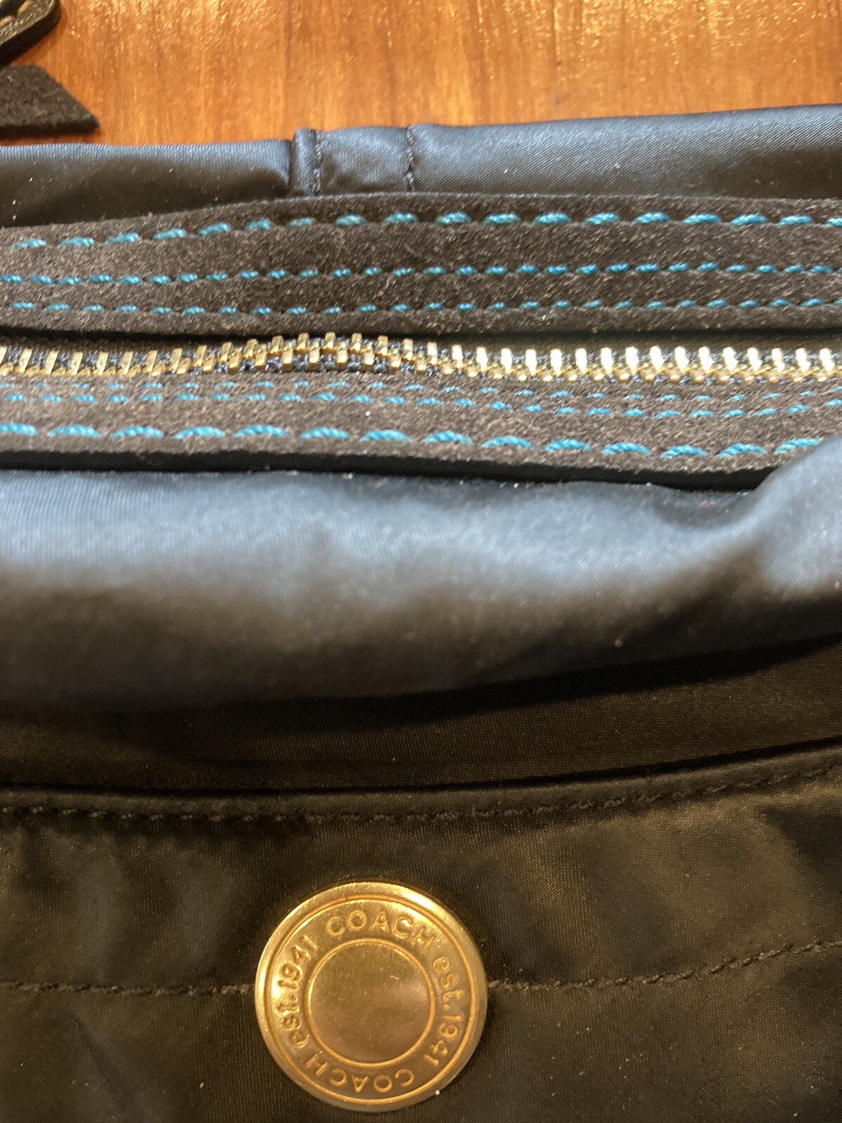 Coach Small Black Hobo Shoulder Bag Or Purse With Bra… Gem