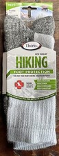 Thorlos Hiking Foot Protection Grey Crew Socks Made in the USA Size X-Large NEW