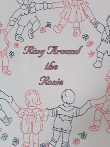 Ring Around the Rosie Heirloom Embroidery Quilt Pattern 36x36" Jackie Dodge 1999 - Picture 5 of 6