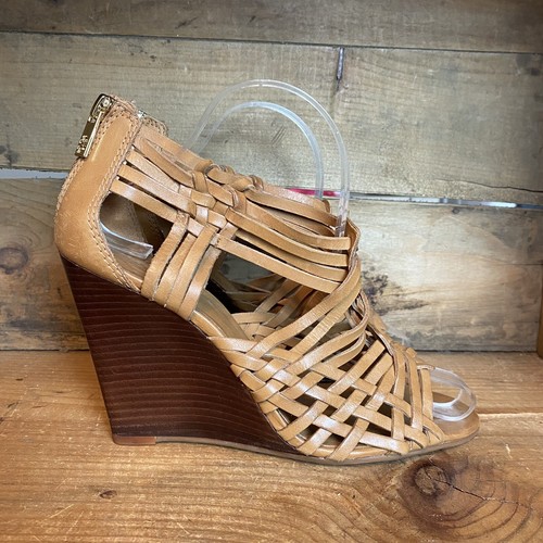 tan wedges size 9