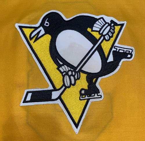 1980-1984 Pittsburgh Penguins #3 vintage NHL hockey home Jersey Large CCM - Picture 7 of 10