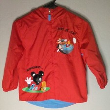 Disney Store Kids Size 5T Lightweight Jacket Red Hoodie