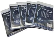 (500 Count) Pro-Safe Graded Card Sleeves - Resealable Bags Fit BGS PSA (5 Packs)