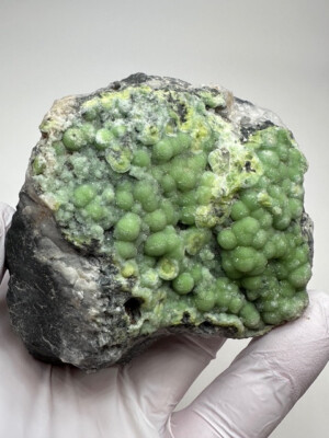 Top Luster___Beautiful  Large RARE GREEN Wavellite Specimen from Arkansas