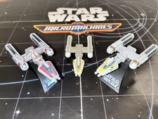 Star Wars Titanium Series Lot X3 Y-wing Davish Krail's Gold 5  Raw Metal Ship