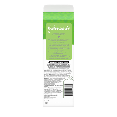 Johnson'S Head-To-Toe Gentle Baby Body & Hair Wash, Tear-Free, Sulfate-Free & Hy - Picture 9 of 12
