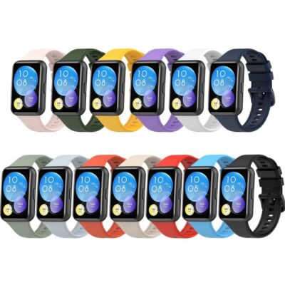 Buckle Smart Watch Strap Silicone Bracelet Replacement For Huawei Watch Fit 2