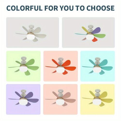 Socket Fan Ceiling Fan With Light Remote Control E26/E27 Noiseless Ceiling Fan - Picture 16 of 32