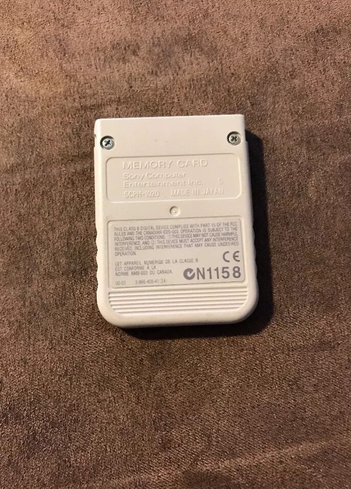 Official Sony Playstation 1 PS1 PSone White Memory Card! ~ Fast Ship ...