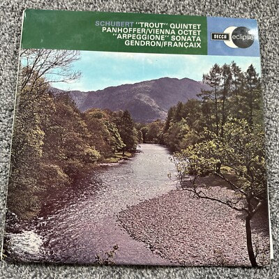 SCHUBERT ''Trout'' Quintet Panhoffer/''Arpeggione'' Sonata Gendron Francaix Vinyl LP