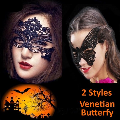 Sexy Black Lace Mask Masquerade Eye Face Eyemask Women Party Halloween Costumes - Picture 5 of 11