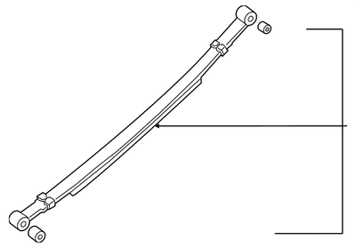Genuine Nissan Leaf Spring 55020-9Z501