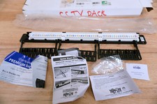 Tripp Lite 24-Port Cat5/6 Patch Panel Rackmount 110 Punch Down RJ45 Ethernet 1U