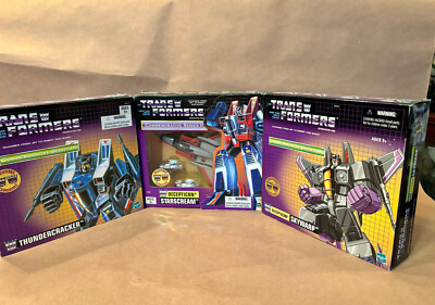 Transformers 2002 commemoratice G1STARSCREAM,THUNDERCRACKERS