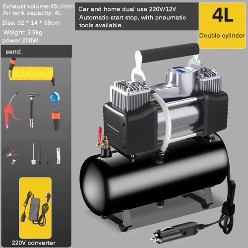 Compressore Aria Alta Pressione Piccola Casa Pompa Gonfiabile Elettrica Pompa - Foto 2 di 20