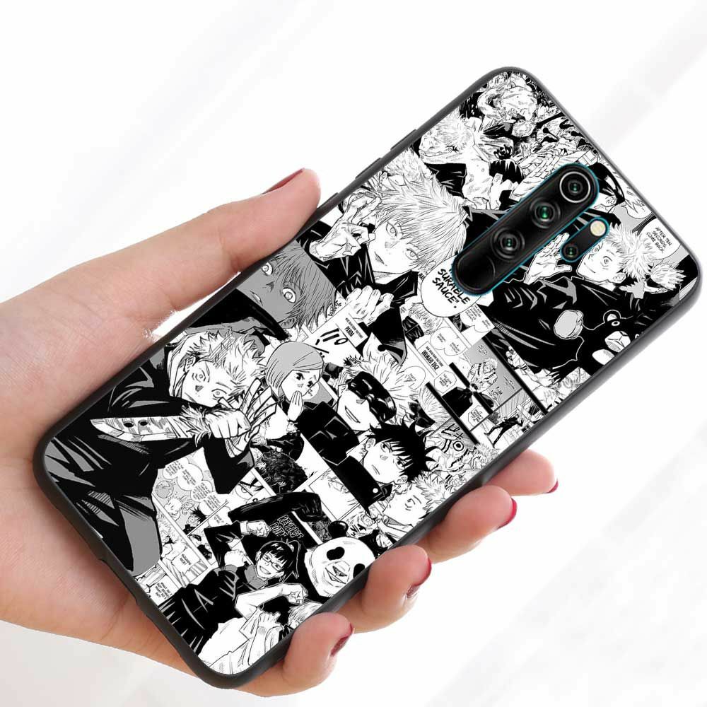 Venda Anime jujutsu kaisen fushiguro megumi caso de telefone para redmi nota  8 7 9 4 6 pro max t x 5a 3 10 lite pro > Acessórios Do Telefone Móvel 