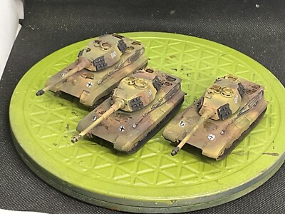 15mm Painter King Tiger Plt x3 Tanks. 3D Printed