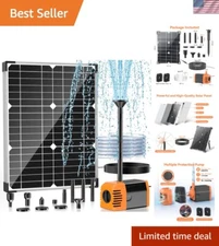 Versatile 20W Solar Water Pump - 7.5FT Lift Height for Eco-Friendly Fountains