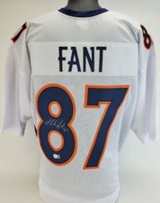 NOAH FANT Signed Denver Broncos Custom Jersey (Beckett Witness Certified)