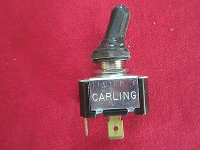 CARLING ON/OFF TOGGLE SWITCH W/BOOT 2 TERMINALS P# SSB 2T00 | eBay