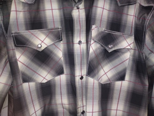 RODEO CLOTHING CO. Western Plaid Shirt Men's Size XL - Picture 7 of 13