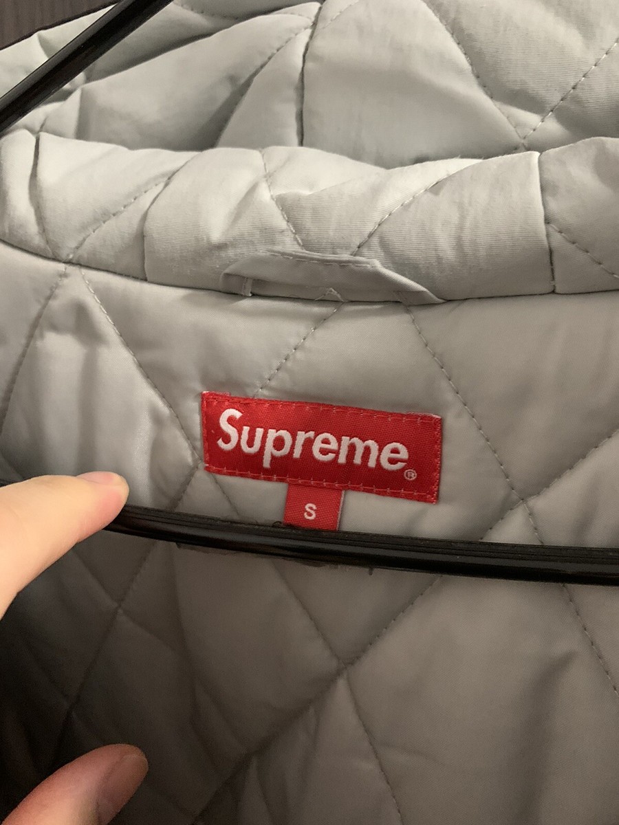 Supreme Sleeve Script Sideline Jacket Black Size Small SS18 Box