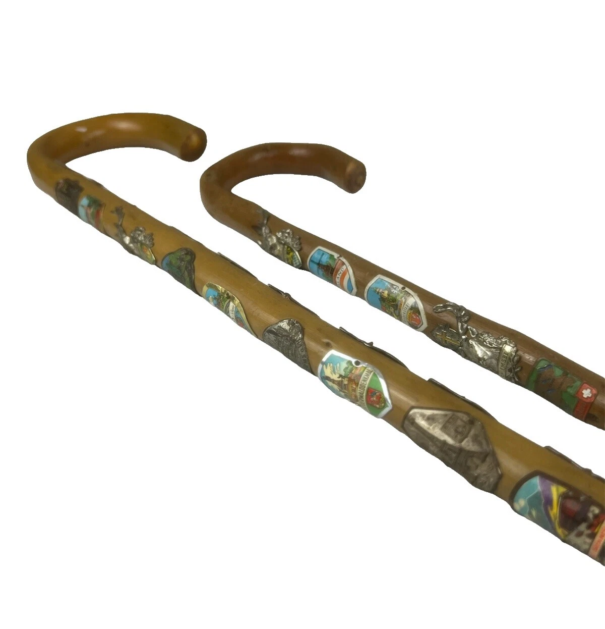 Campesino/étnico Vintage bastones y Bastones