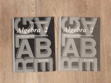 Saxon Math Algebra 2 - homeschool testing boo...