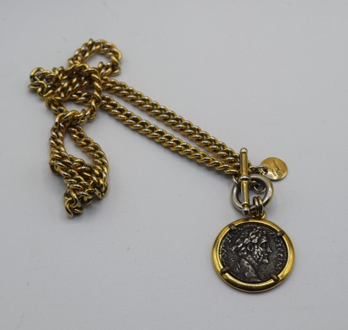 DYADEMA ITALY MARCUS AURELIUS BRONZE COIN NECKLACE